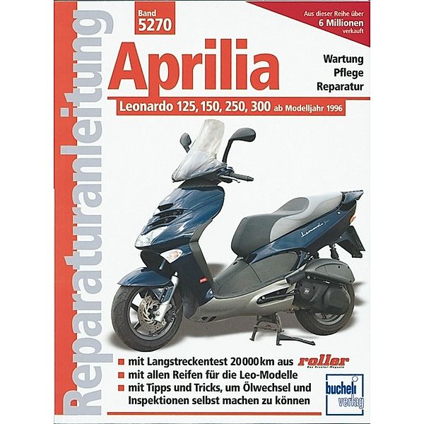 Aprilia Leonardo 125, 150, 250, 300 ab Modelljahr 1996