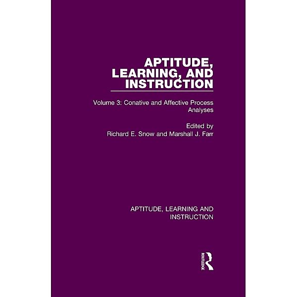 Aptitude, Learning, and Instruction