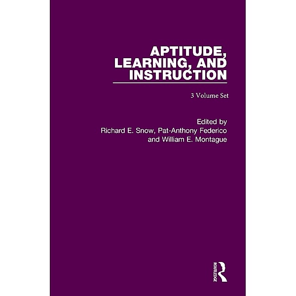 Aptitude, Learning and Instruction
