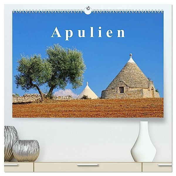 Apulien (hochwertiger Premium Wandkalender 2024 DIN A2 quer), Kunstdruck in Hochglanz, LianeM