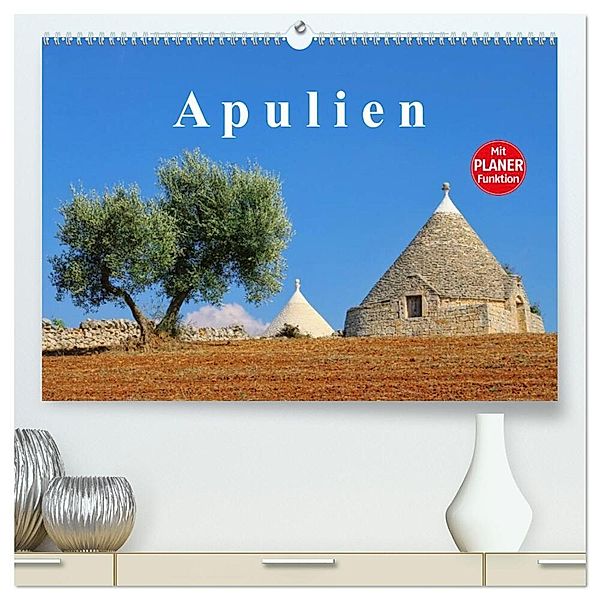 Apulien (hochwertiger Premium Wandkalender 2025 DIN A2 quer), Kunstdruck in Hochglanz, Calvendo, LianeM