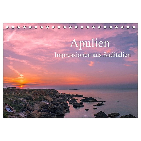 Apulien - Impressionen aus Süditalien (Tischkalender 2024 DIN A5 quer), CALVENDO Monatskalender, Michael Fahrenbach