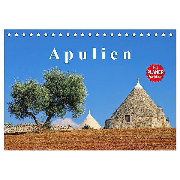 Apulien (Tischkalender 2024 DIN A5 quer), CALVENDO Monatskalender, LianeM