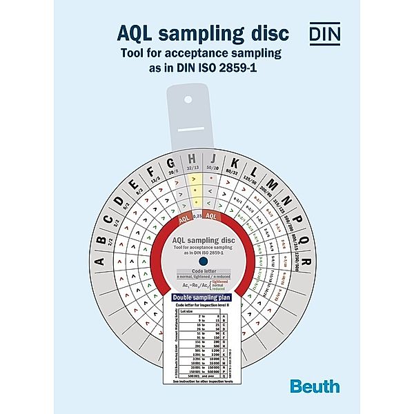 AQL-sampling disc / AQL-Rechenscheibe, Wolfgang Schultz