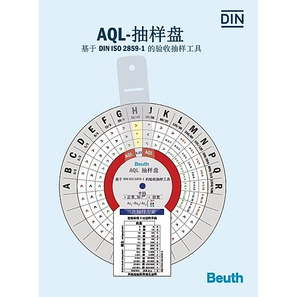 AQL-sampling disc, Chinesisch