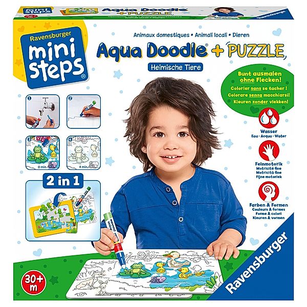 Aqua Doodle® Puzzle Heimische Tiere