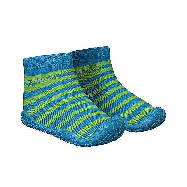 Playshoes Aqua-Socken STREIFEN in blau/grün