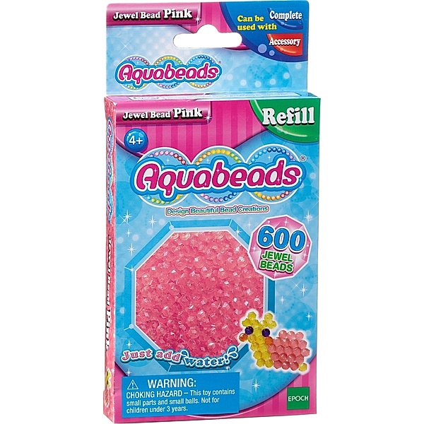 Aquabeads Refill Glitzerperlen pink 600 Stück