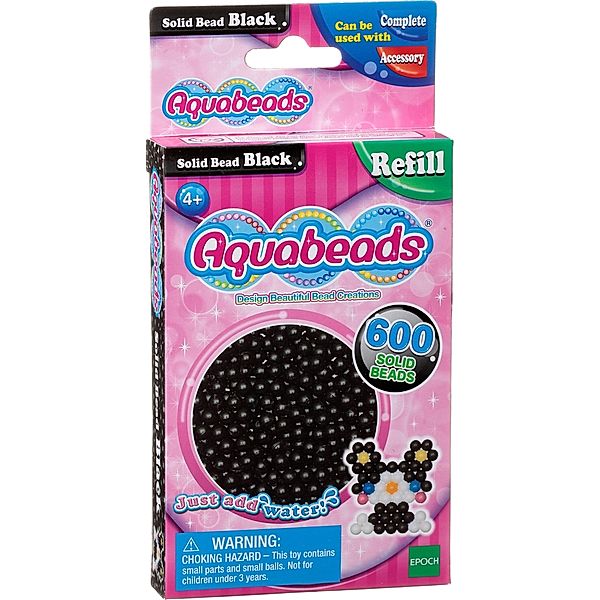 Aquabeads Refill Perlen schwarz 600 Stück