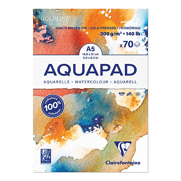Aquapad  300g A5 70Bl mittel