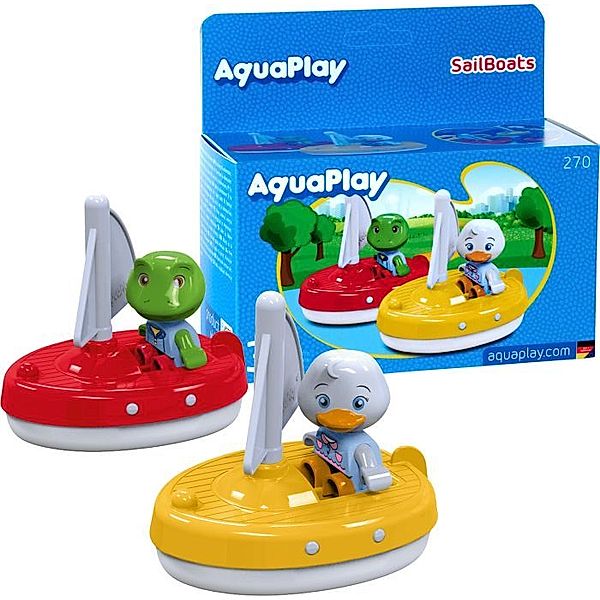 AquaPlay 2 Segelboote + 2 Figuren