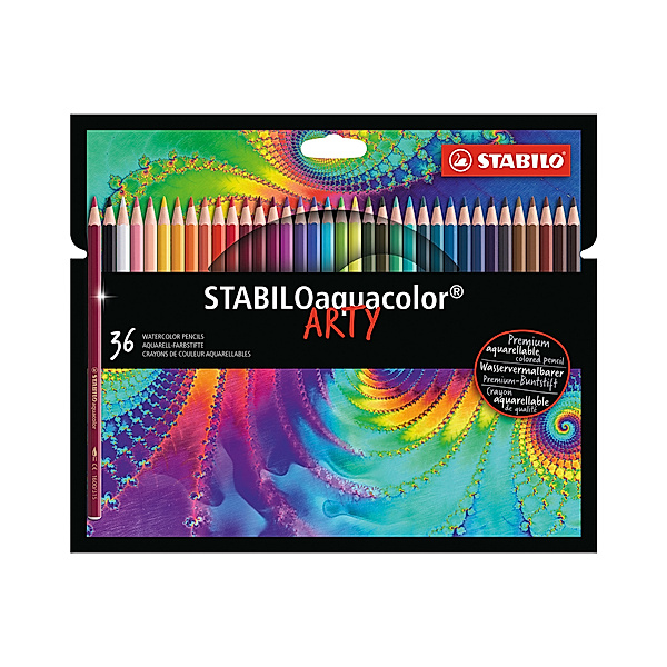 STABILO® Aquarell-Buntstift STABILO® aquacolor ARTY 36er-Pack
