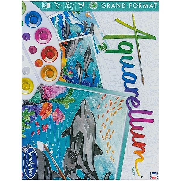 Aquarell-Malerei - Aquarellum Delfine