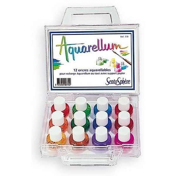 Aquarell-Malerei - Aquarellum Koffer mit 12 Farben
