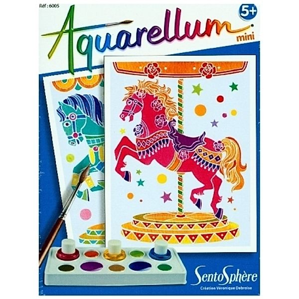 Aquarell-Malerei - Aquarellum Mini Pferdekarussell