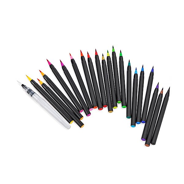 Aquarell-Pinselstift-Set, 21tlg