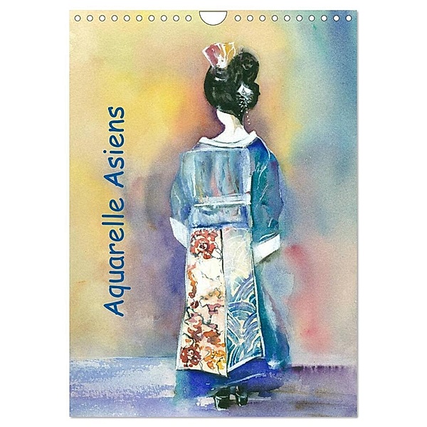 Aquarelle Asiens (Wandkalender 2024 DIN A4 hoch), CALVENDO Monatskalender, Jitka Krause