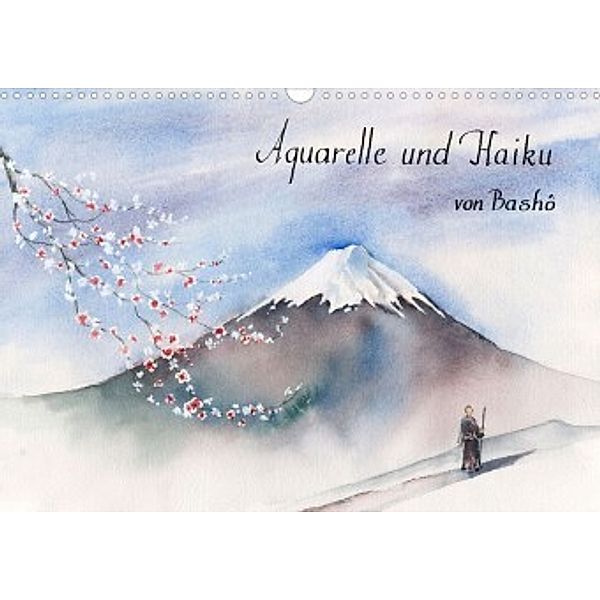 Aquarelle und Haiku von Basho (Wandkalender 2022 DIN A3 quer), Jitka Krause