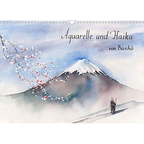 Aquarelle und Haiku von Basho (Wandkalender 2023 DIN A3 quer), Jitka Krause