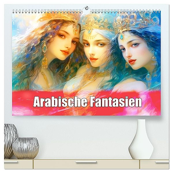Arabische Fantasien (hochwertiger Premium Wandkalender 2025 DIN A2 quer), Kunstdruck in Hochglanz, Calvendo, Liselotte Brunner-Klaus