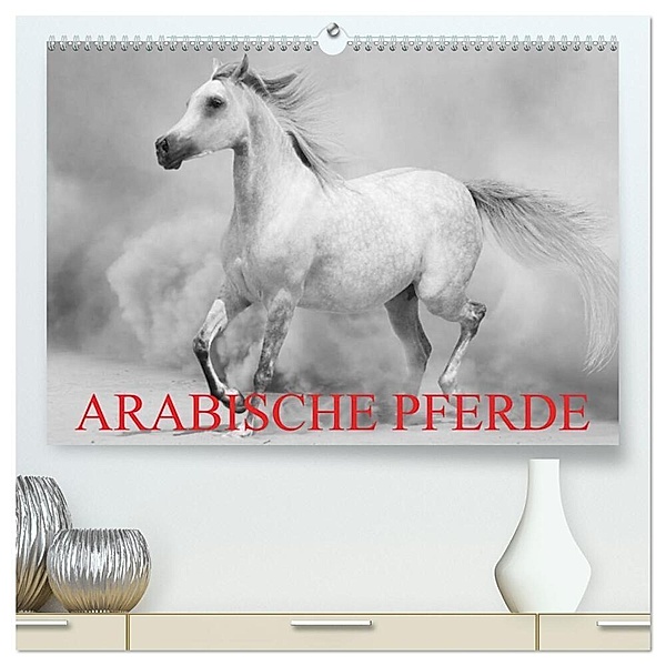 Arabische Pferde (hochwertiger Premium Wandkalender 2024 DIN A2 quer), Kunstdruck in Hochglanz, Elisabeth Stanzer