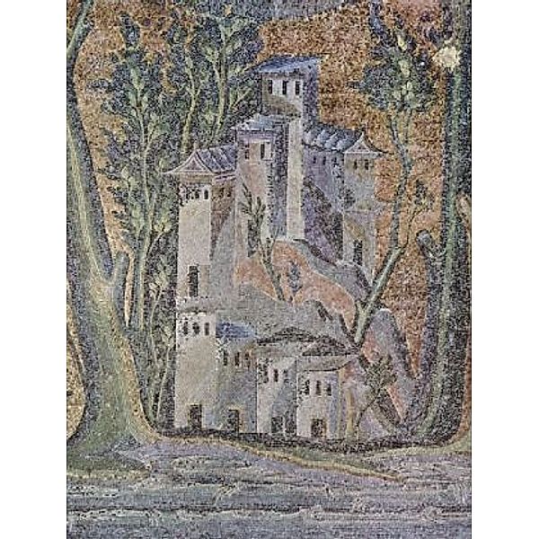 Arabischer Mosaizist um 715 - Mosaik der Westmauer der Großen Moschee in Damaskus, Flußlandschaft - 1.000 Teile (Puzzle)