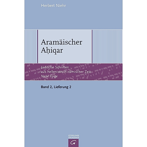 Aramäischer Ahiqar, Herbert Niehr