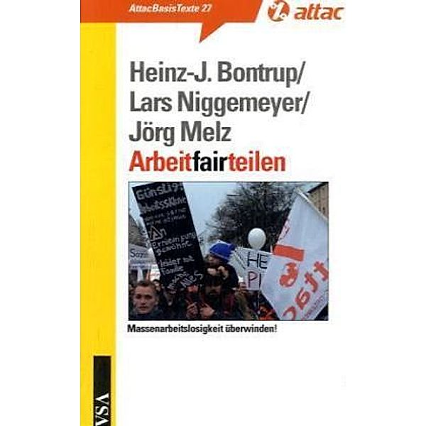 Arbeit fair teilen, Lars Niggemeier, Heinz J Bontrup, Melz Jörg