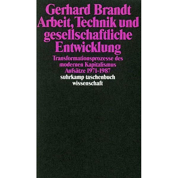 Arbeit, Technik und gesellschaftliche Entwicklung, Gerhard Brandt