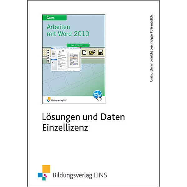 Arbeiten mit Word 2010, CD-ROM, Werner Geers