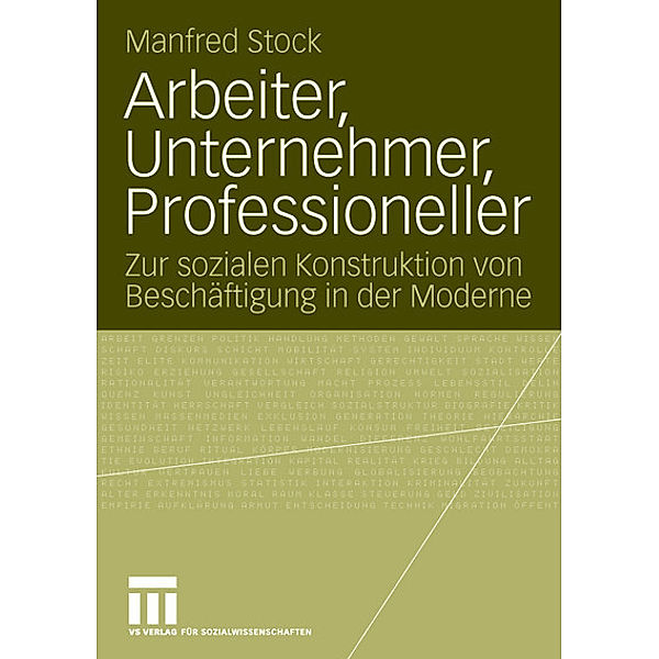 Arbeiter, Unternehmer, Professioneller, Manfred Stock