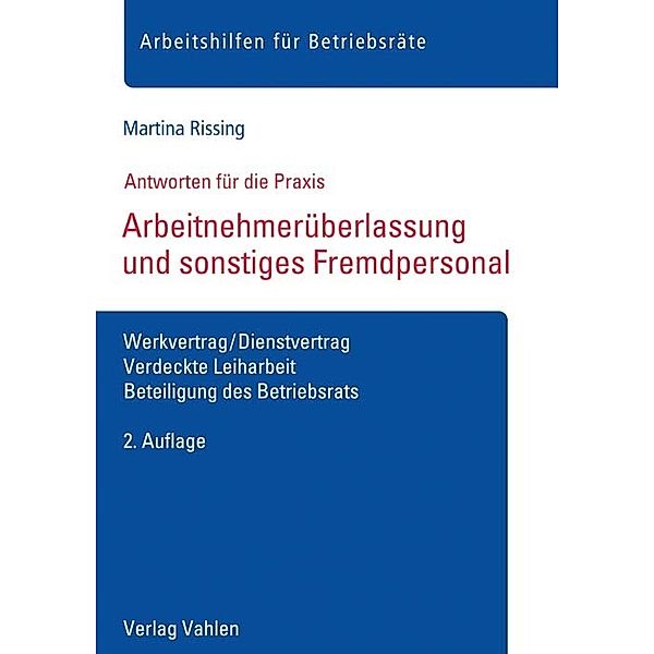 Arbeitnehmerüberlassung und sonstiges Fremdpersonal, Martina Rissing