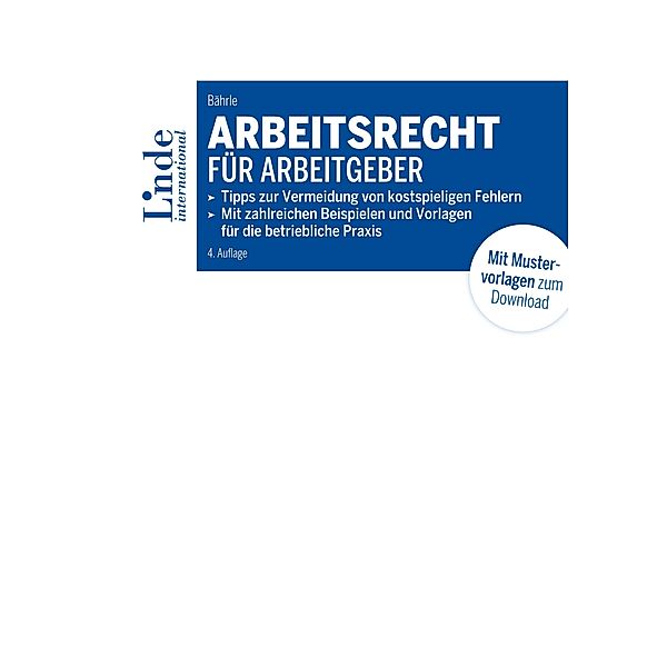 Arbeitsrecht für Arbeitgeber, Ralph Bährle