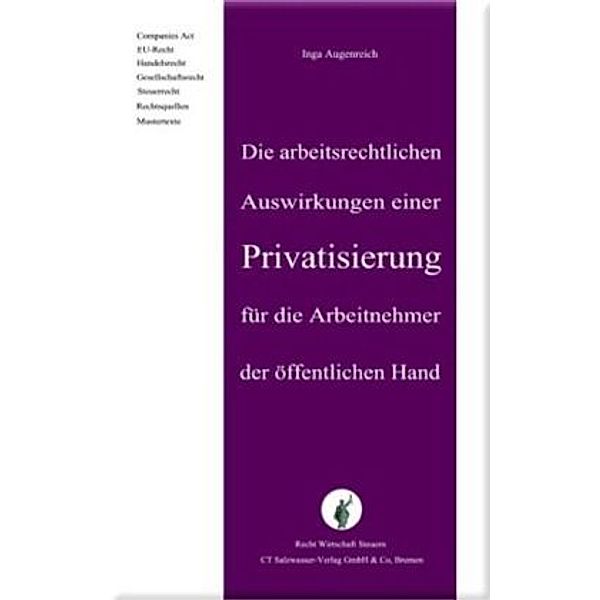 Arbeitsrechtliche Folgen der Privatisierung öffentlicher Unternehmen, Inga Augenreich