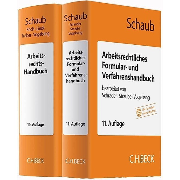 Arbeitsrechts-Handbuch und Arbeitsrechtliches Formular- und Verfahrenshandbuch, m. DVD-ROM, Günter Schaub