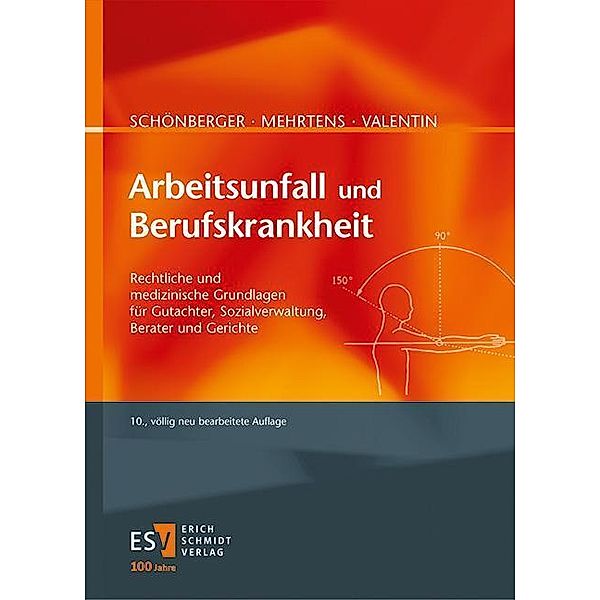 Arbeitsunfall und Berufskrankheit, Gerhard Mehrtens, Helmut Valentin, Alfred Schönberger