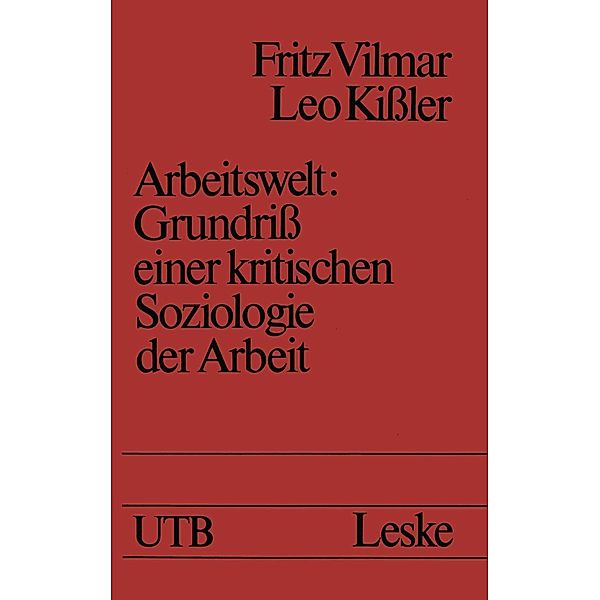 Arbeitswelt / Uni-Taschenbücher Bd.1167