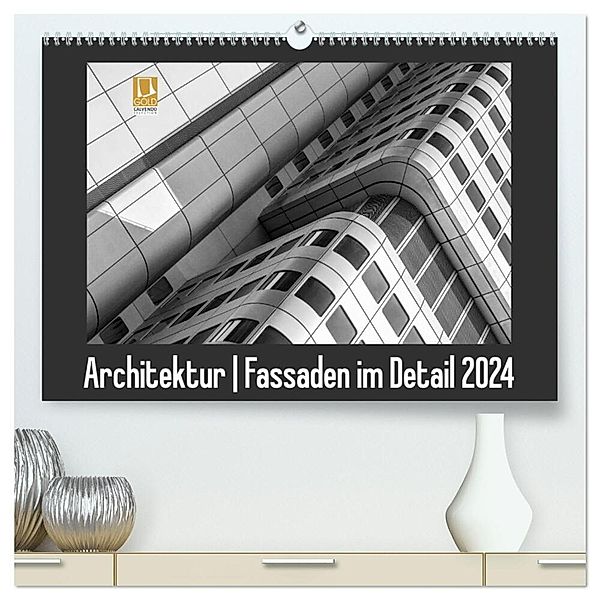 Architektur - Fassaden im Detail 2024 (hochwertiger Premium Wandkalender 2024 DIN A2 quer), Kunstdruck in Hochglanz, Franco Tessarolo