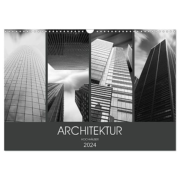Architektur Hochhäuser (Wandkalender 2024 DIN A3 quer), CALVENDO Monatskalender, Dirk Meutzner