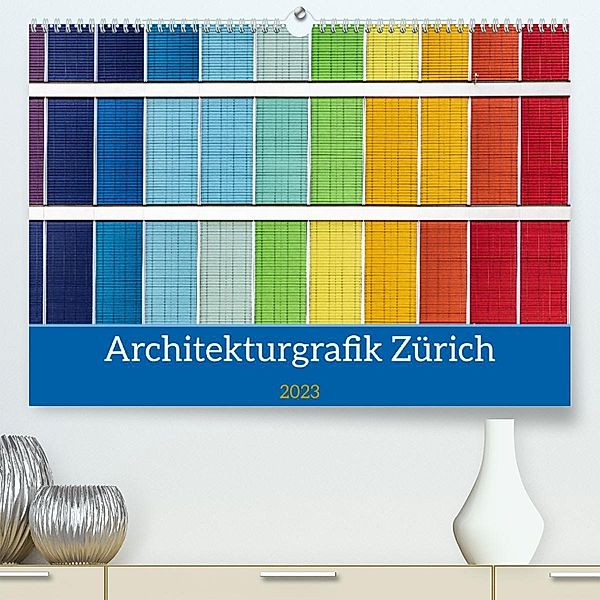 Architekturgrafik Zürich (Premium, hochwertiger DIN A2 Wandkalender 2023, Kunstdruck in Hochglanz), Franco Tessarolo