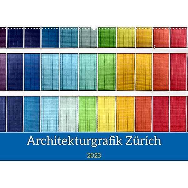 Architekturgrafik Zürich (Wandkalender 2023 DIN A2 quer), Franco Tessarolo