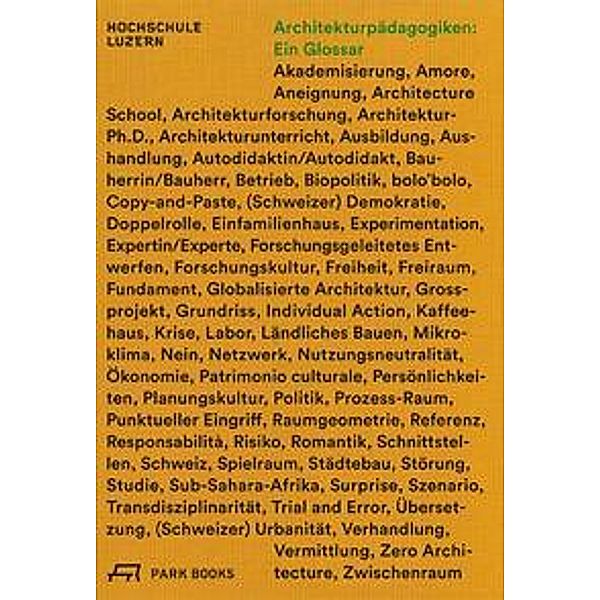 Architekturpädagogiken: Ein Glossar