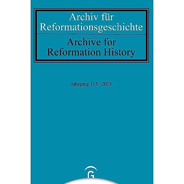 Archiv für Reformationsgeschichte - Aufsatzband