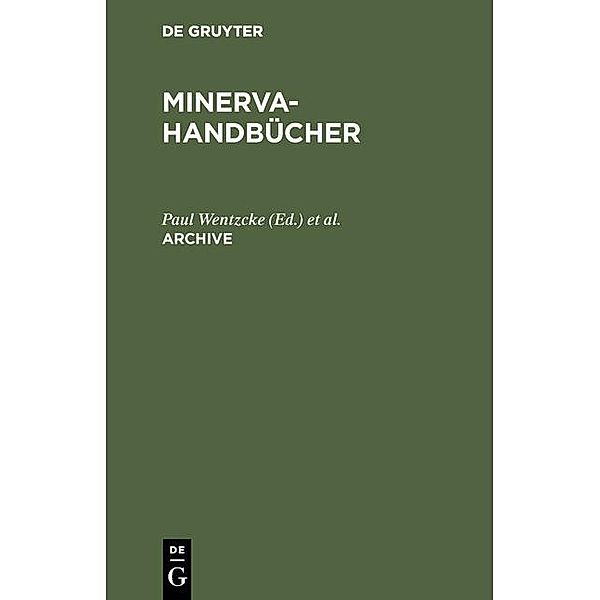 Archive / Minerva-Handbücher