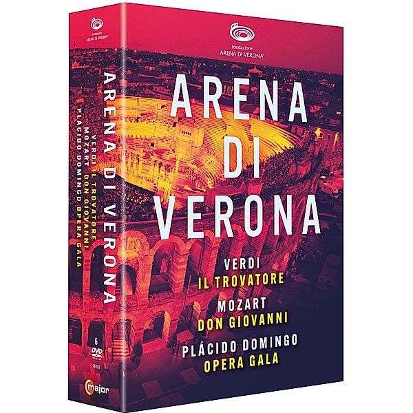 Arena Di Verona - Three Great Performances DVD-Box, Netrebko, Eyvazov, Alvarez, Lungu, Domingo