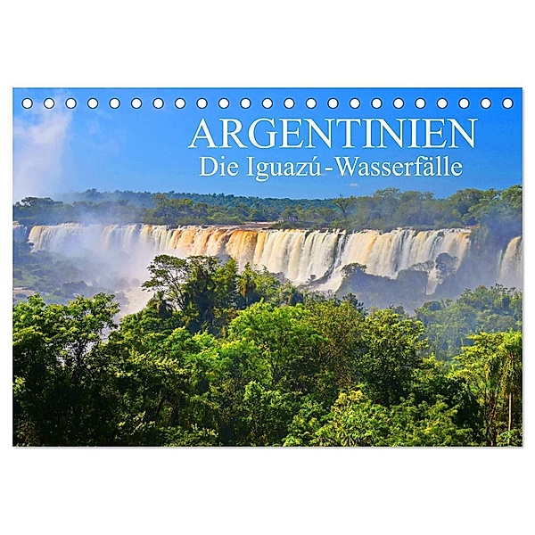 Argentinien. Die Iguazú-Wasserfälle (Tischkalender 2024 DIN A5 quer), CALVENDO Monatskalender, Fryc Janusz
