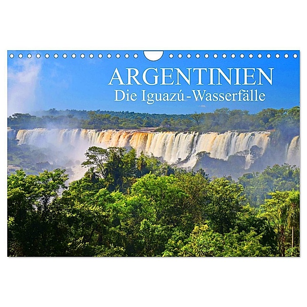 Argentinien. Die Iguazú-Wasserfälle (Wandkalender 2024 DIN A4 quer), CALVENDO Monatskalender, Fryc Janusz