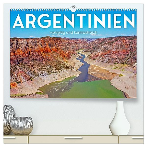 Argentinien - vielseitig und kontrastreich (hochwertiger Premium Wandkalender 2025 DIN A2 quer), Kunstdruck in Hochglanz, Calvendo, SF