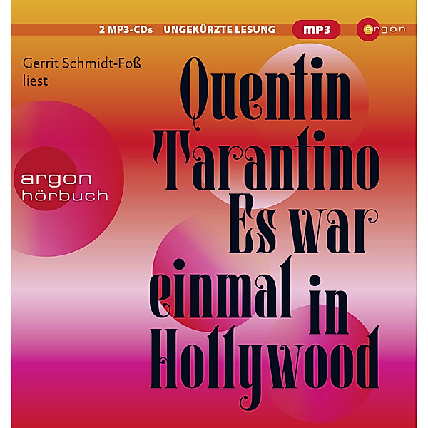 Argon Hörbuch - Es war einmal in Hollywood,2 Audio-CD, 2 MP3, Quentin Tarantino