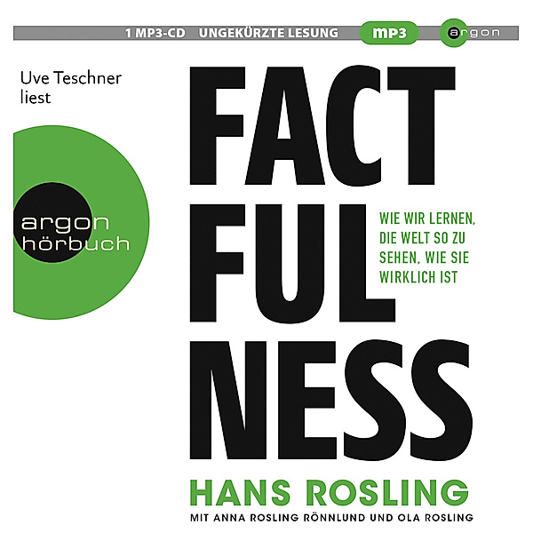 Argon Hörbuch - Factfulness,1 Audio-CD, 1 MP3, Hans Rosling